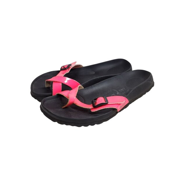 Betula Slide Sandals Women's Size 6.5 Pink Black - Picture 2 of 6